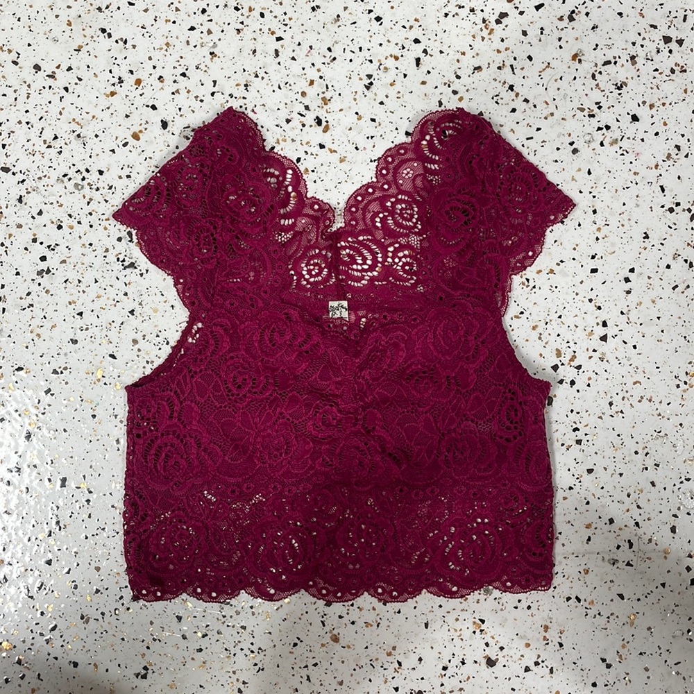Free People Lace Crop Top